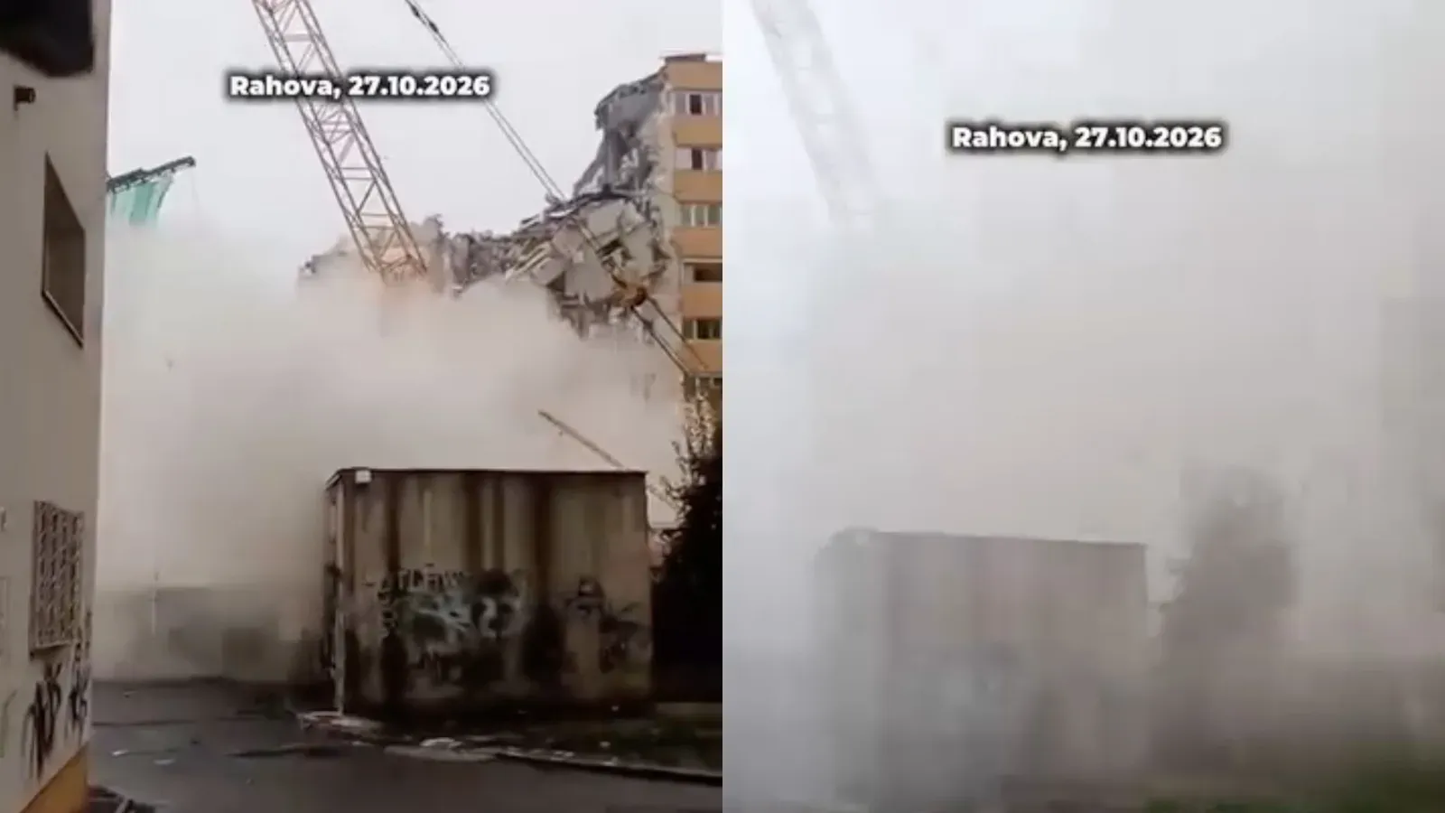 Blocul afectat de explozia din Rahova: s-a încheiat demolarea etajelor superioare, iar locatarii își pot recupera actele și hainele