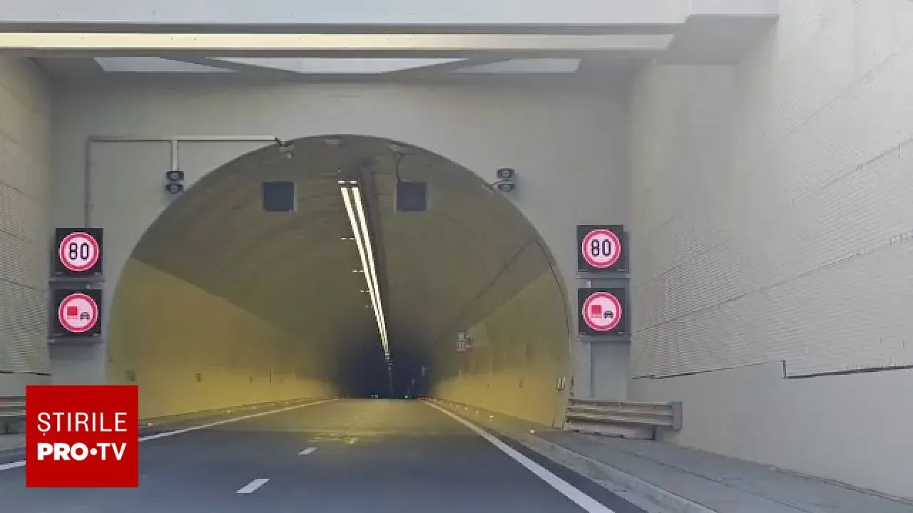 Primul tunel de autostradă din România, aproape de inaugurare: circulație până la Tigveni cel târziu la 1 decembrie