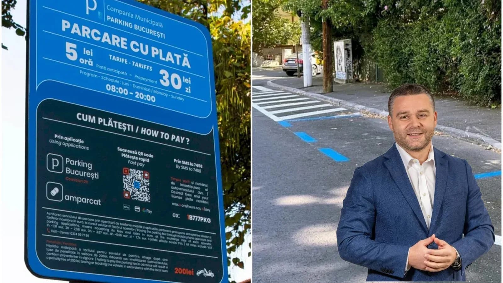 Proiect în CGMB: Salubrizarea parcărilor albastre din Capitală ar putea trece la primăriile de sector