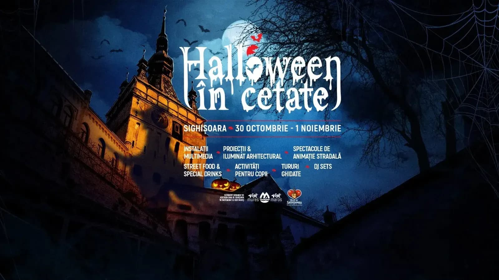 Festivalul „Halloween în Cetate” revine la Sighișoara între 30 octombrie și 1 noiembrie