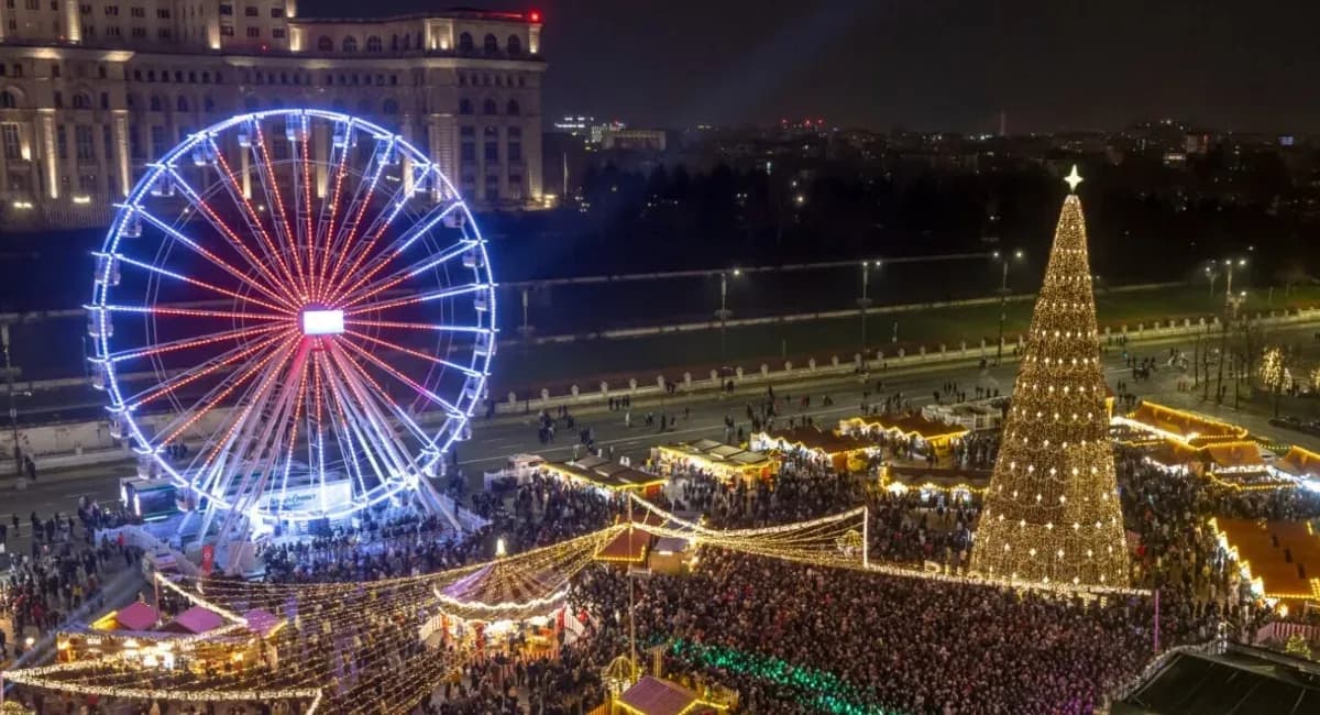 Târgul de Crăciun din Piața Constituției se deschide pe 27 noiembrie: detalii despre program și atracții
